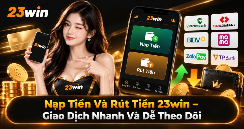 Nạp Tiền Và Rút Tiền 23win – Giao Dịch Nhanh Và Dễ Theo Dõi