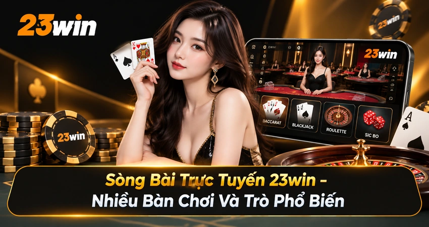 Sòng Bài Trực Tuyến 23win – Nhiều Bàn Chơi Và Trò Phổ Biến